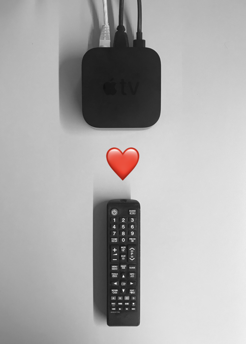 apple tv loves ir remote controls